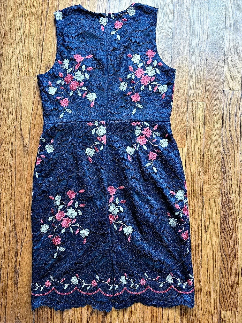 DKNY Floral Lace  Dress in Blue Size 12 Like New